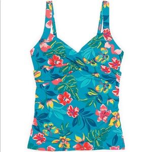 Lands' End | Swim | Lands End Wrap Tankini Top | Poshmark